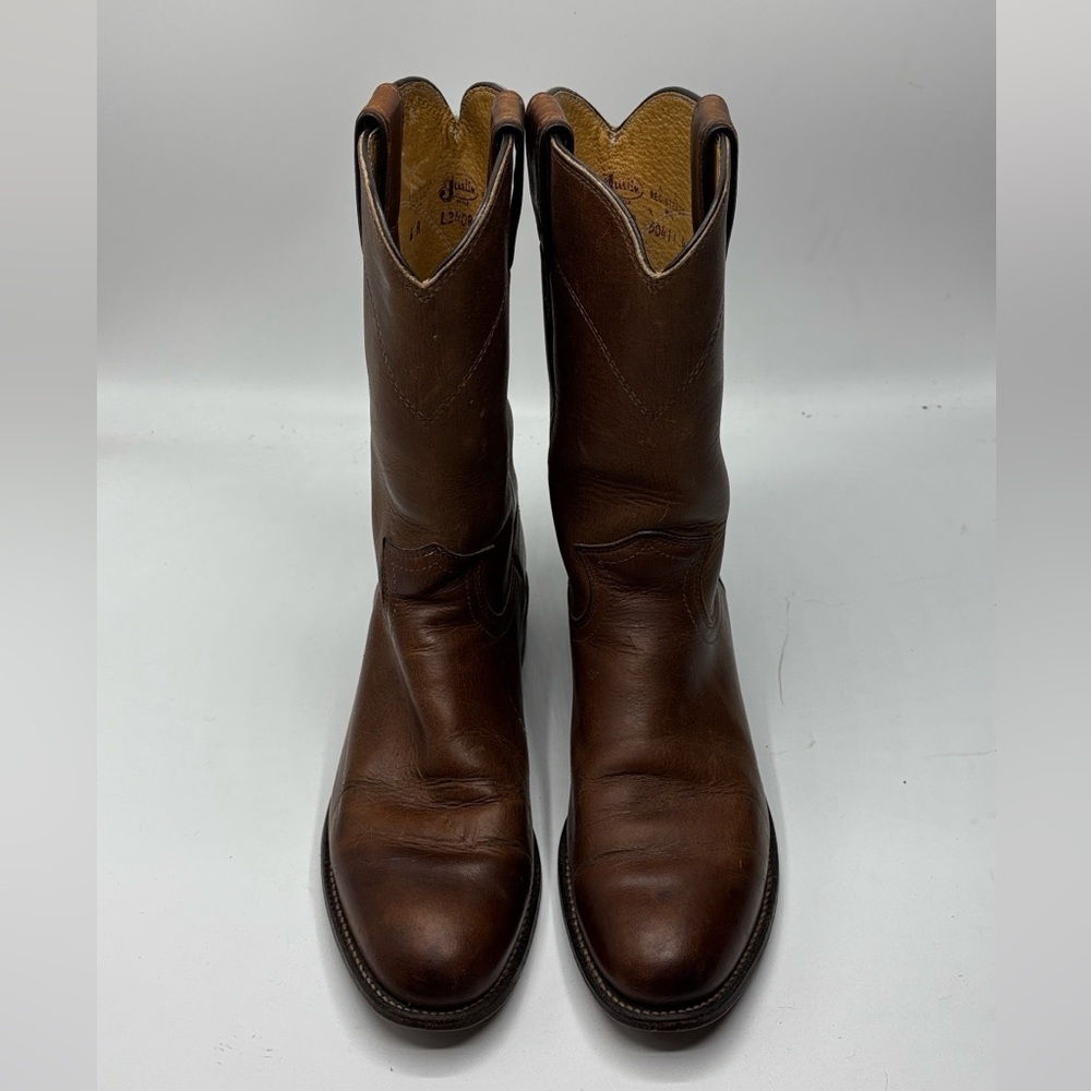 Vintage Justin Women’s Size 6A (Narrow) Brown Leather Western Boot Style L3408